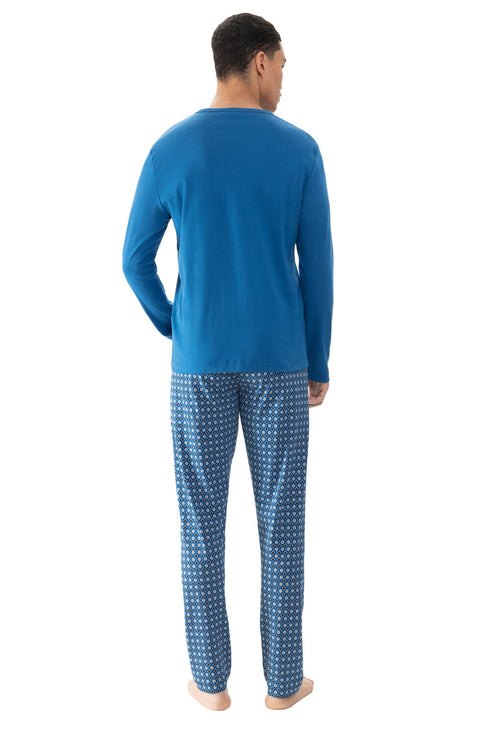 Mey Serie Blue Flower Pyjama Full Length